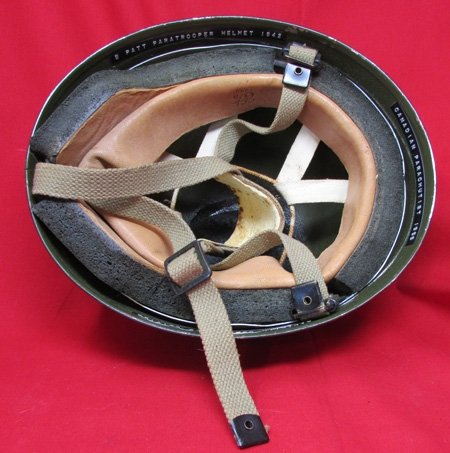  Canadian, Korean War Era Paratrooper Helmet, Complete — image 3