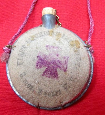  US Post Civil War, GAR Souvenir Canteen, 1st Michigan Inf'y, 1887 — image 3