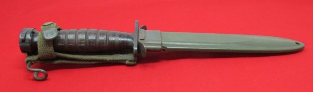  US WWII-Korean War, USM4 Carbine Bayonet, Camillus Mfg, Very Clean — image 2