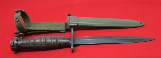  US WWII-Korean War, USM4 Carbine Bayonet, Camillus Mfg, Very Clean — image 4