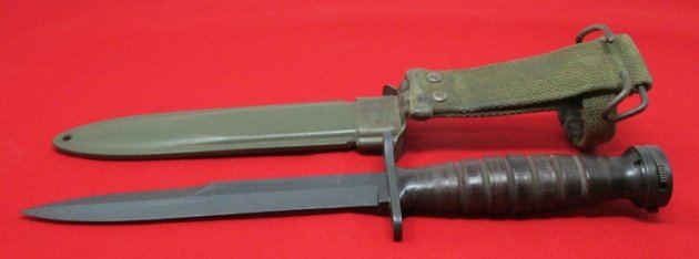  US WWII-Korean War, USM4 Carbine Bayonet, Camillus Mfg, Very Clean — image 5
