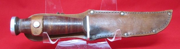  US Utility Knife and Leather Sheath, Schrade-Walden H-15 — image 2