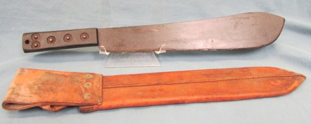  British WWII Machete & Molded Scabbard, 1945, Martindale Mfg. — image 5