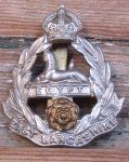 British WWI-WWII, East Lancashire Cap Badge