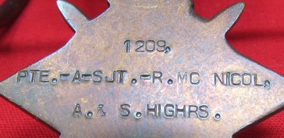 British WWI Medal Pair, Acting Sergeant, R. McNicol, A&S Highlanders — image 4