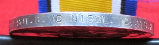  British WWI Medal Pair, Acting Sergeant, R. McNicol, A&S Highlanders — image 5