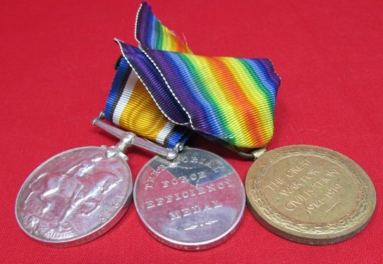  British WWI Medal Trio, BWM, VM, Territorial Medal, Milne, Seaforth Highlanders — image 3