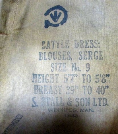  Canadian WWII Battle Dress Jacket. WWII Czech Legion, Identified — image 7