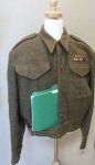 Canadian WWII Battle Dress Jacket. WWII Czech Legion, Identified