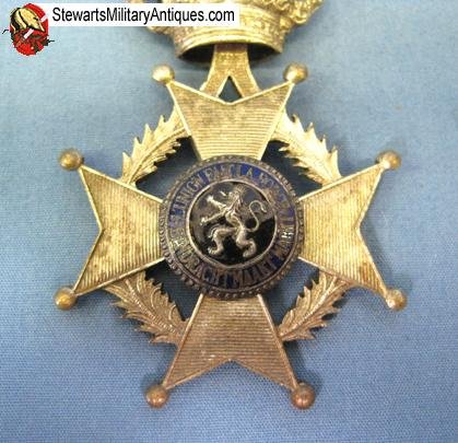  Belgian Order of Leopold I, Knight Class w' Crossed Swords — image 5