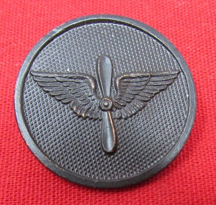  US WWI, Army Air Service Enlisted Collar Disc, French Made — image 2