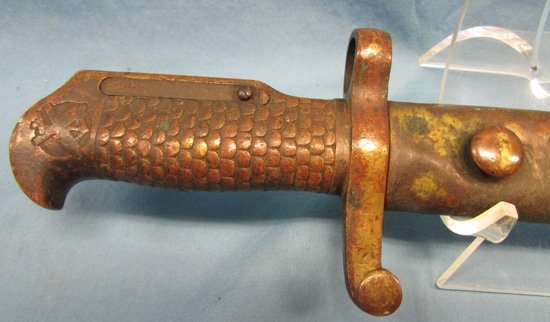  US Post Civil War, Ames Navy Bayonet & Scabbard, 1870 — image 3