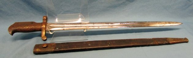  US Post Civil War, Ames Navy Bayonet & Scabbard, 1870 — image 5