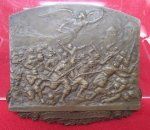 French WWI Patriotic Bronze Plaque, Victoire De la Marne, L. …