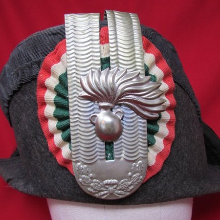  Italian WWII Era Carabinieri Bicorne Hat, Lucerna — image 3