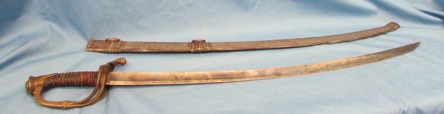  French Early 19th Century Officers Sword, Gilt & Blue Panel — image 4