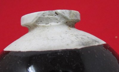  Japanese WWII Ceramic Grenade, INERT, Brown Gloss Finish — image 4