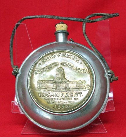 US Civil War GAR 26th Encampment Canteen, Washington DC 1892 — image 2