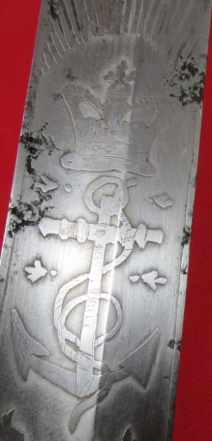  British Victorian Era, 1827 Pattern Royal Navy Officers Sword & Knot — image 9