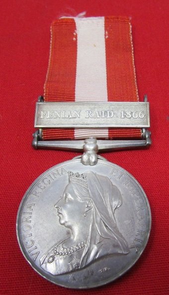  Canadian General Service Medal, Fenian Raid 1866, Graham, Komoka. Rifle Company. — image 2