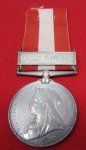 Canadian General Service Medal, Fenian Raid 1866, Graham, Komoka. Rifle …