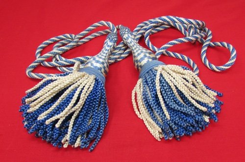  US Indian Wars, SAW, Infantry Regimental Color Blue & White Cords — image 2