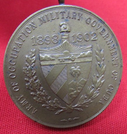  US Spanish-American War, Cuban Occupation Medal, Numbered Edge No.4109 — image 3