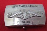 US Cold War Era, Submarine SSN 685 Souvenir Buckle, USS …