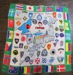 US Korean War, United Nations Ladies Scarf Souviner