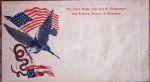 US Civil War Patriotic Envelope, US & Confederate Flags