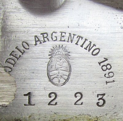  Argentine M1891 Mauser Bayonet, Aluminum Grip, Weyersberg Mfg, Matching — image 4