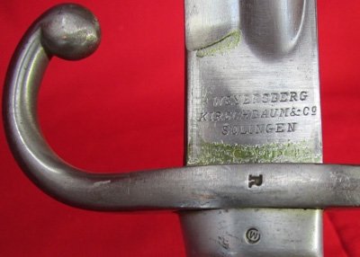  Argentine M1891 Mauser Bayonet, Aluminum Grip, Weyersberg Mfg, Matching — image 5