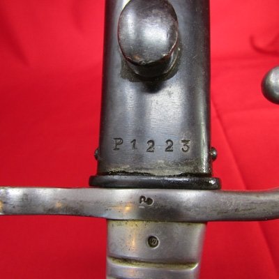  Argentine M1891 Mauser Bayonet, Aluminum Grip, Weyersberg Mfg, Matching — image 6