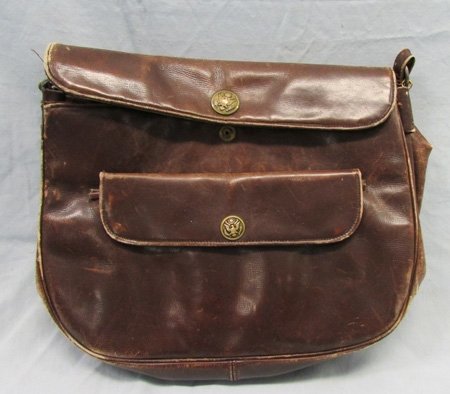  US Korean War, Army WAC Cafe Brown Shoulder Bag, Purse — image 3