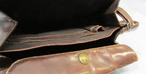  US Korean War, Army WAC Cafe Brown Shoulder Bag, Purse — image 6