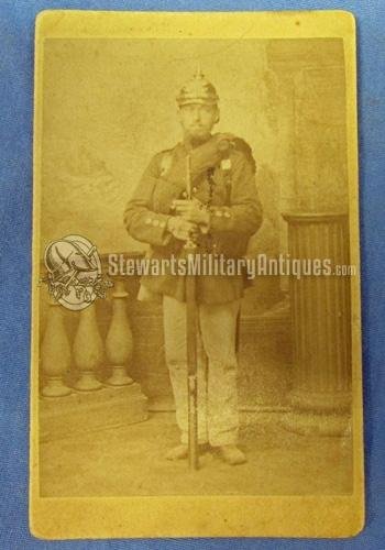 German Infantry CDV, Circa 1871, Celle Photographer — image 3