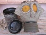German WWI Gasmask, Canister & Spare Lenses, 1st Pattern Mask …