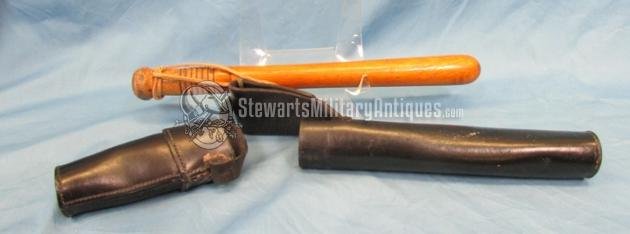  British Korean War Era Military Police Baton & Belt Carrier — image 2
