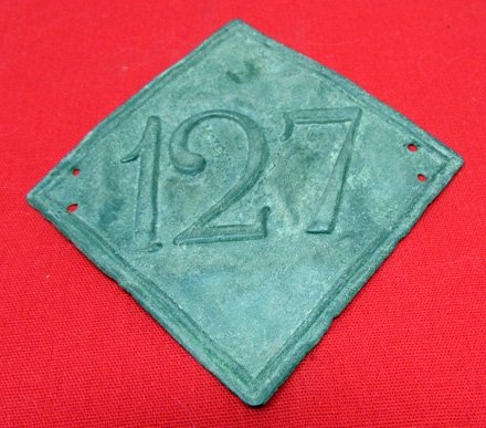  French 1st Empire Infantry Shako Plate, 1810 Pattern,  Field Recovered, Grande Armee 1812 — image 3