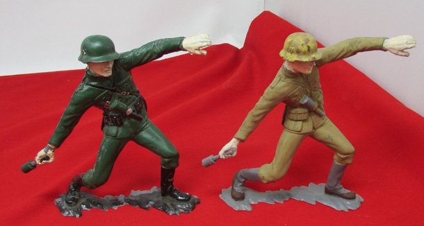  US Cold War Era, German Soldier Lot, 10,  MARX Mfg. 1963 — image 3