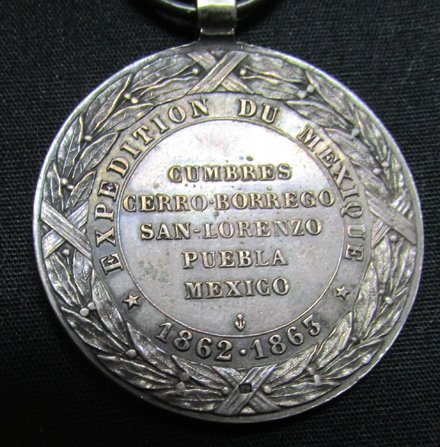  French 2nd Empire, Mexican Intervention Campaign Medal 1862/1863 — image 4
