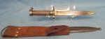 Swedish M96 Bayonet and Leather Frog