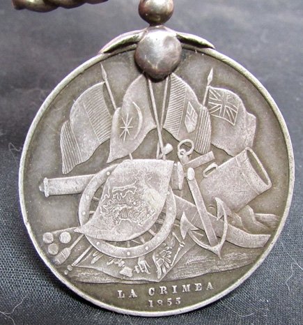 British Crimen War, Turkish Crimea Medal, Sardinian Issue, Unique Suspender, 47th Foot — image 3