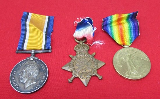  British WWI Medal Trio, Pte. J. Graham, HLI, 2423 — image 2