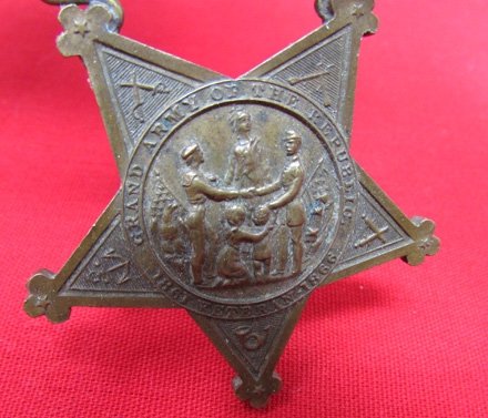  US Post Civil War, GAR Membership Medal, Past Officer, Numbered Edge — image 4