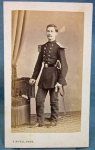 French, Second Empire, Infantry Officer CDV, Tours Photographer