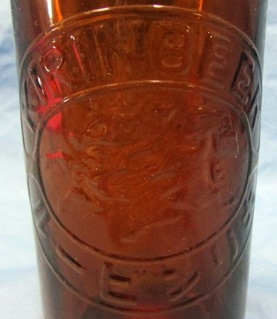  Japanese WWII Kirin Amber Glass Beer Bottle, Wreck Recovered — image 3