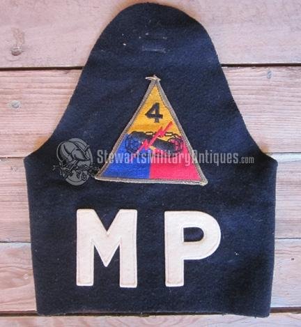  US Vietnam War Era, 4th Armored Division MP Brassard — image 3