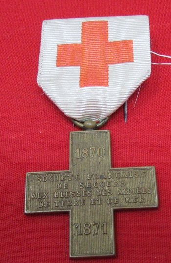  French Franco-Prussian War Red Cross Society Medal — image 2