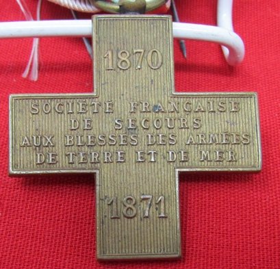  French Franco-Prussian War Red Cross Society Medal — image 3